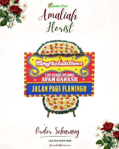 Bunga Papan Congratulation di Kauman Lor